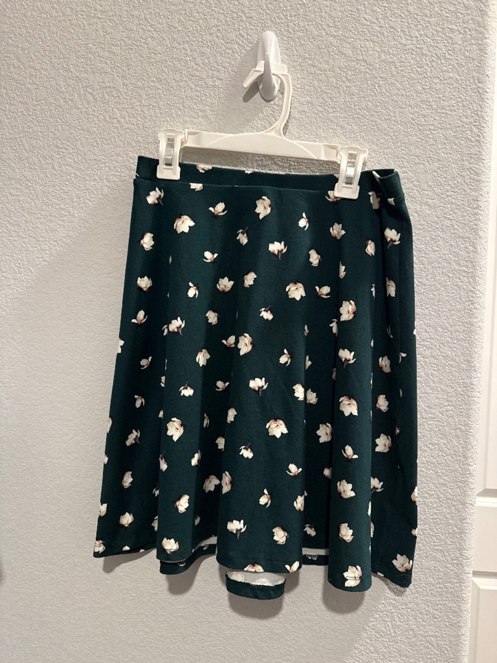 Green floral circle skirt